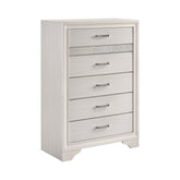 Coaster Miranda 5-drawer Chest White and Rhinestone Model 205115